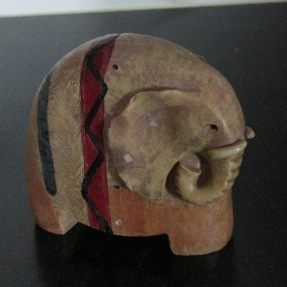 Cute Painted Resin Elephant